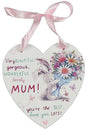 Bebunni Mothers Day Gift - Birthday Gift - Or Just Because.....Hanging Heart Plaque - hanrattycraftsgifts.co.uk