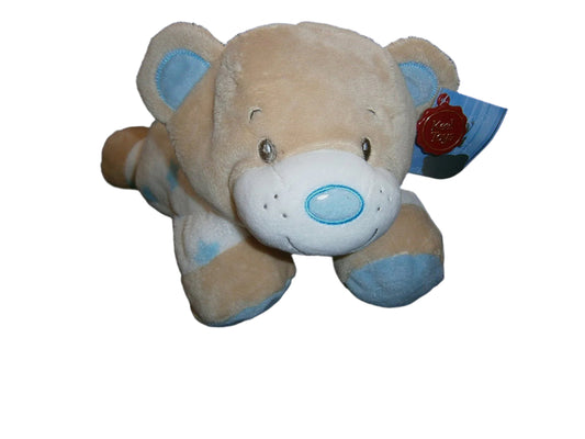 blue nursery bear blue 35cms comfort rattle - hanrattycraftsgifts.co.uk