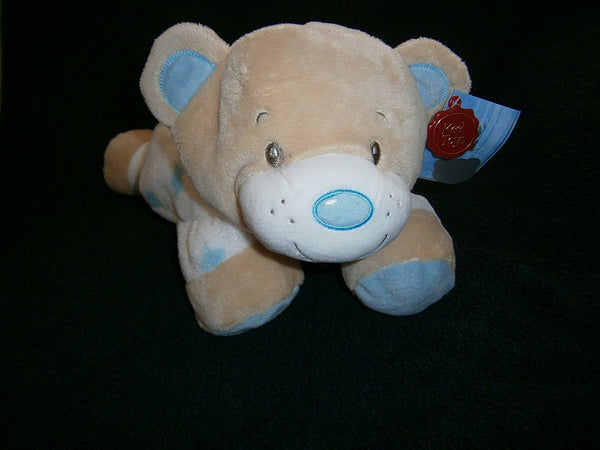 blue nursery bear blue 35cms comfort rattle - hanrattycraftsgifts.co.uk
