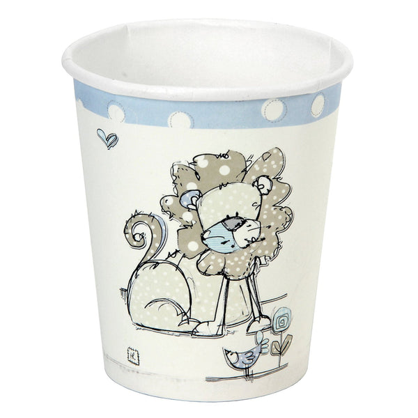 Tracey Russell Polka Dot Coll Partyware Pack of 8 Cups - Boy - hanrattycraftsgifts.co.uk