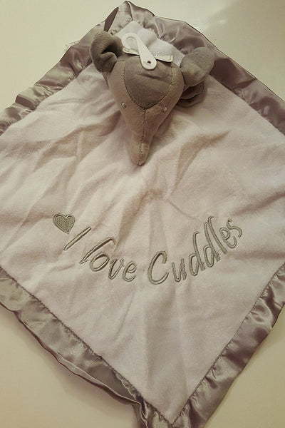 Elephant Comforter for Baby Girls and Boys - hanrattycraftsgifts.co.uk