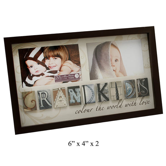 Bubble Tile MDF Photo Frame - "GRANDKIDS" - hanrattycraftsgifts.co.uk