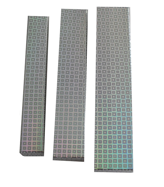 Set of 3 Long Gold Or Silver Holographic Gift Present Jewellery Watch Boxes - hanrattycraftsgifts.co.uk