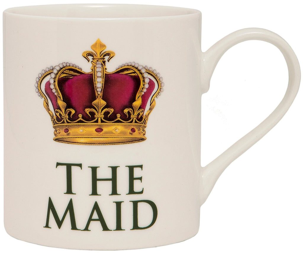 The Leonardo Collection The Maid Novelty Gift Boxed Mug, White - hanrattycraftsgifts.co.uk
