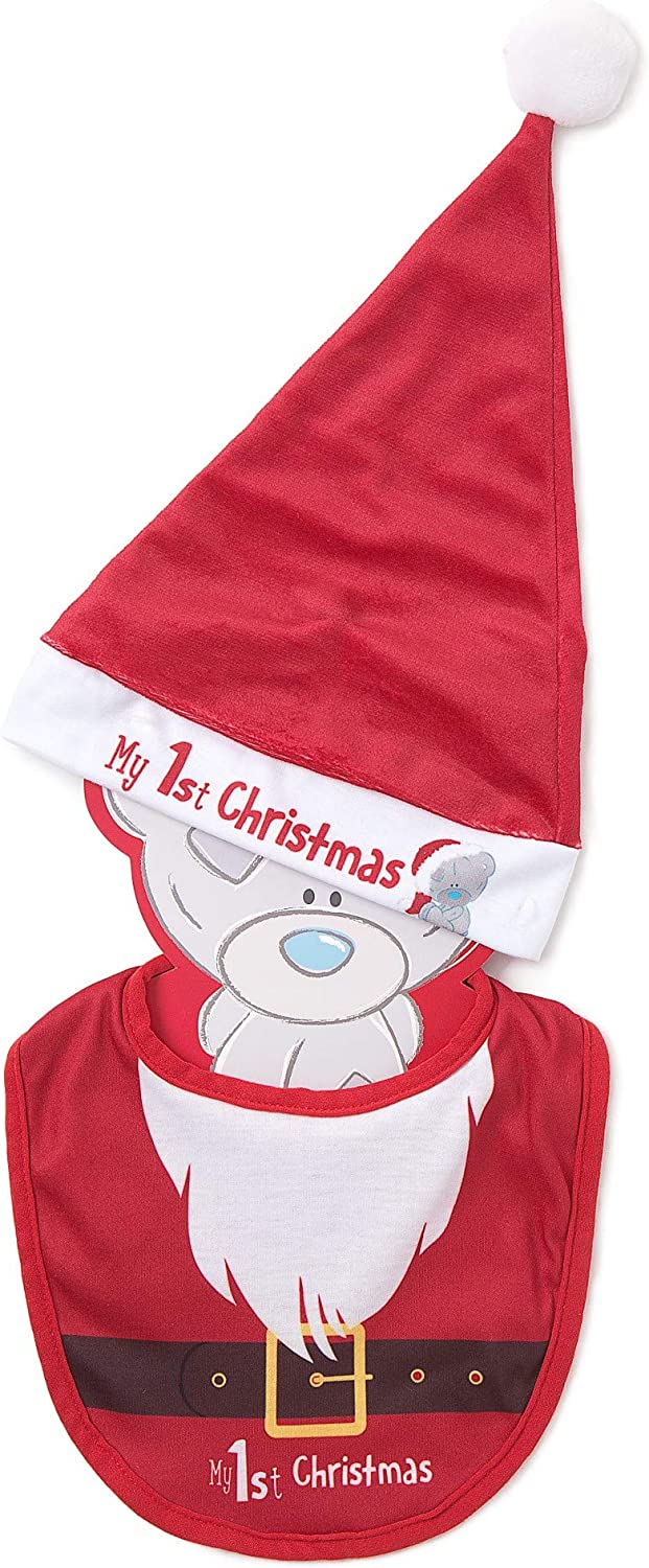 Me To You XGB92003 Christmas Hat & Bib Gift Set