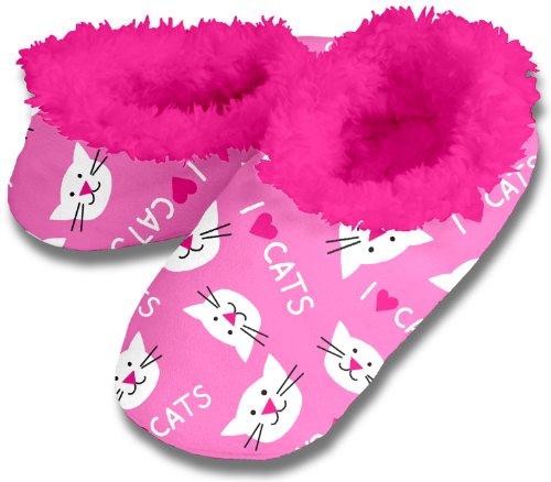 snoozies! I Heart Cats Women's Sherpa small  3-4