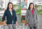 King Cole Ladies Knitting Pattern Womens Short or Long Jacket Cardigan Florence Chunky (4294) - hanrattycraftsgifts.co.uk