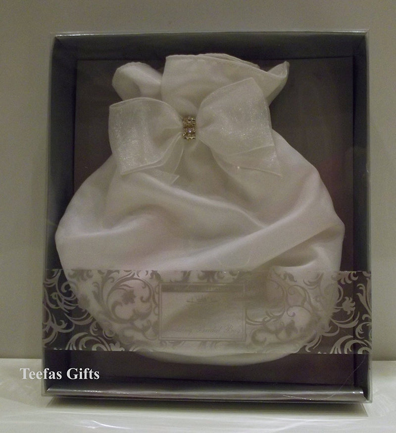 White Matt Satin Wedding Bridal Bag - White Matt Satin Holy Communion Dolly Bag. - hanrattycraftsgifts.co.uk