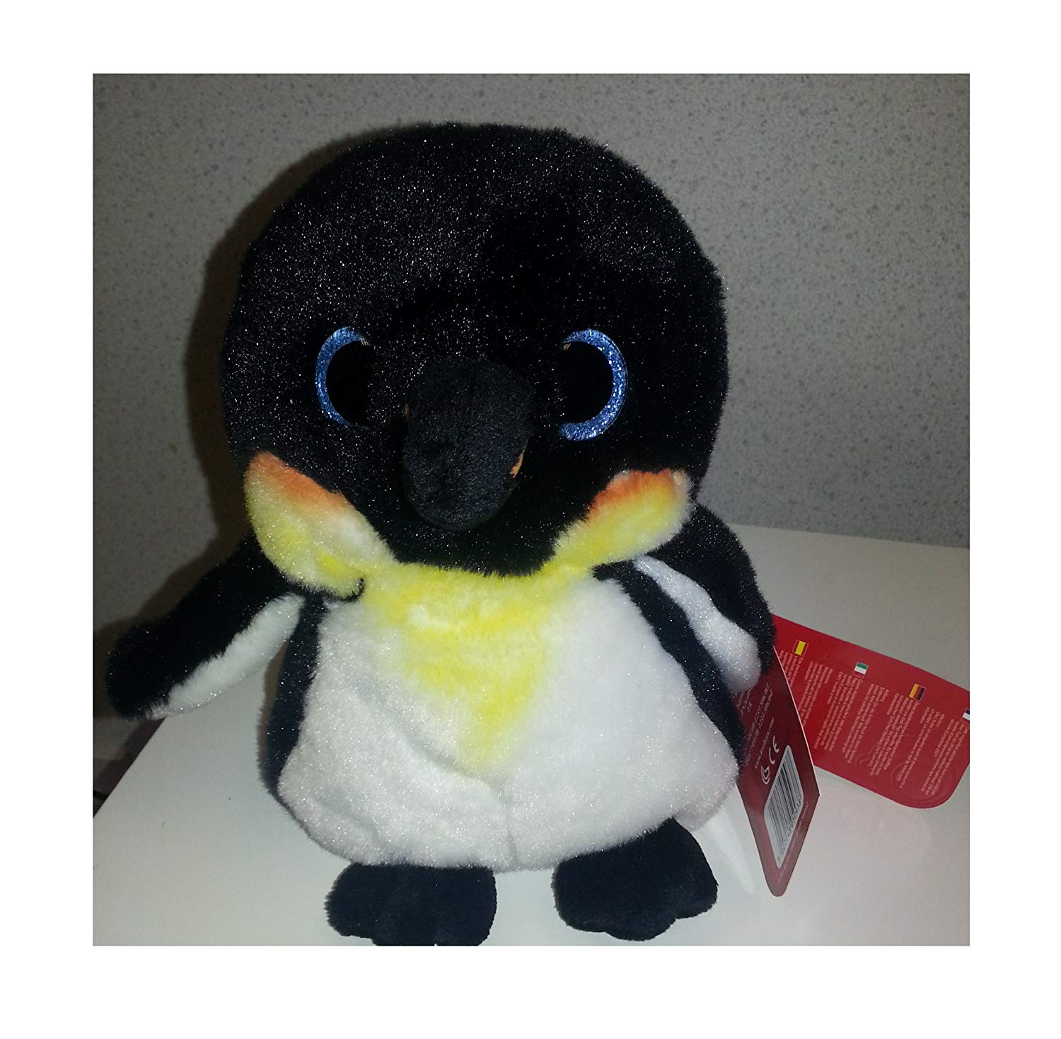 Keel Toys 20CM Sparkle Eyes Penguin Soft Plush Toy - hanrattycraftsgifts.co.uk