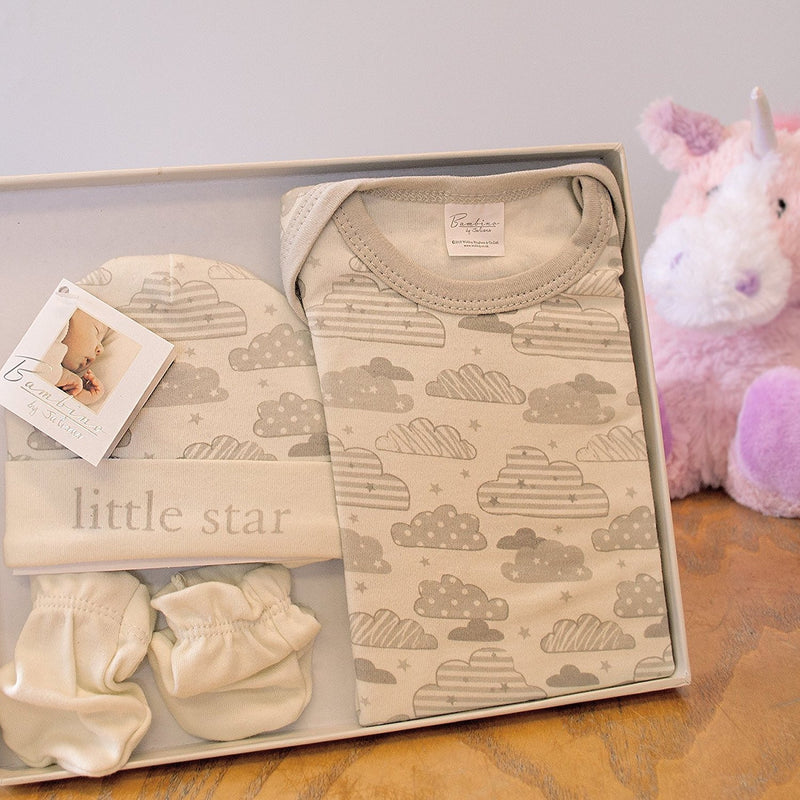 Bambino By Juliana Baby Gift - Babygrow Body Suit Hat & Mittens - CG947 - New - hanrattycraftsgifts.co.uk