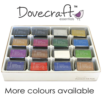 Dovecraft Pigment Ink Pad COPPER colour Rubber stamping - hanrattycraftsgifts.co.uk