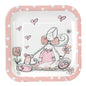 Tracey Russell Polka Dot Coll Partyware Pack of 8 Plates - Girl - hanrattycraftsgifts.co.uk