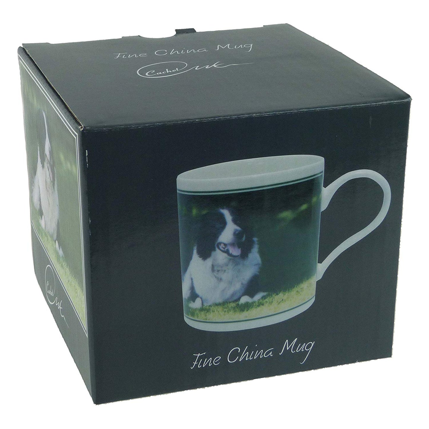 Fine China Collie MUG/CUP by Cachet Farmyard Collection Sheep Dog Gift Boxed - hanrattycraftsgifts.co.uk
