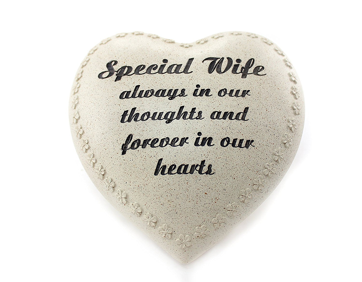 Lesser and Pavey 18cm in Loving Memory Heart Ornament for Wife, Multi-Colour - hanrattycraftsgifts.co.uk