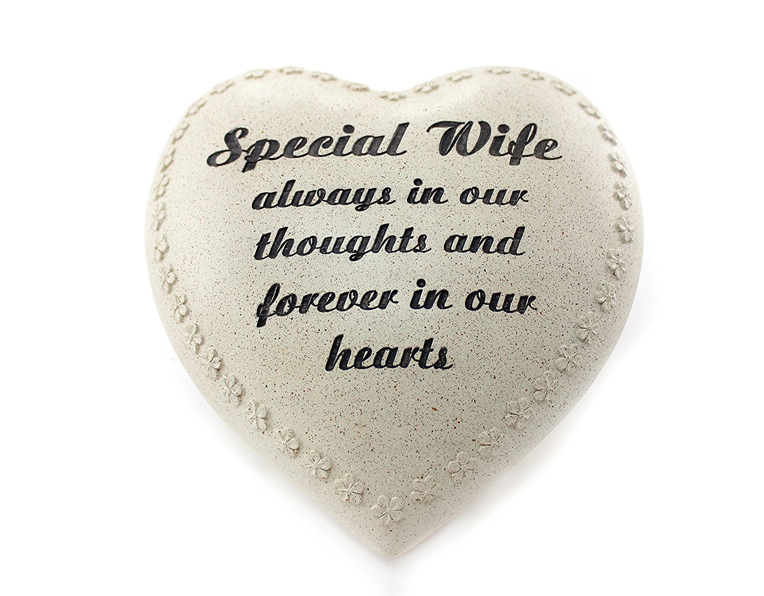 Lesser and Pavey 18cm in Loving Memory Heart Ornament for Wife, Multi-Colour - hanrattycraftsgifts.co.uk