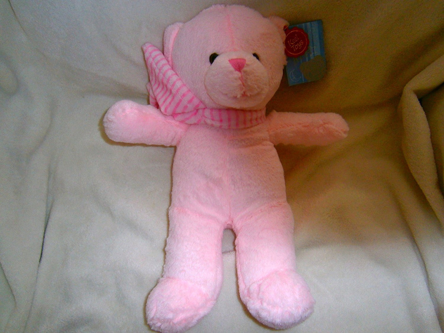 baby keel 25cm nursery bear with scarf - hanrattycraftsgifts.co.uk