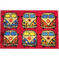 VW Campervan Rectangular Doormat Red - hanrattycraftsgifts.co.uk