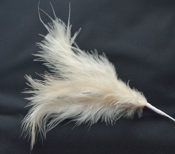 Ivory 3 Feathers Spray - hanrattycraftsgifts.co.uk