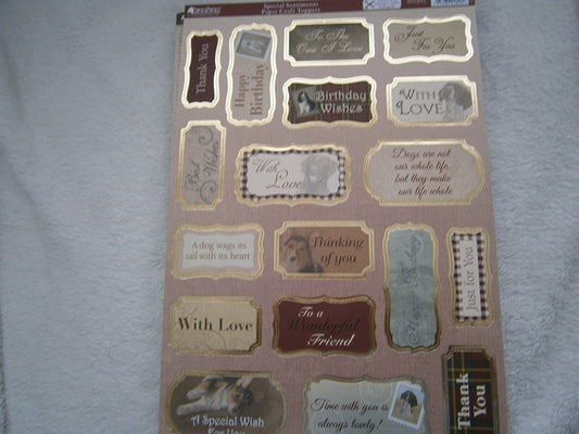 special sentiments paper craft toppers - hanrattycraftsgifts.co.uk