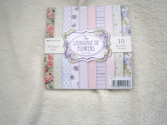 crafters 6x6 card pad 20sheets pads 10designs - hanrattycraftsgifts.co.uk
