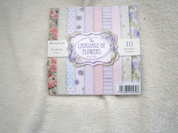 crafters 6x6 card pad 20sheets pads 10designs - hanrattycraftsgifts.co.uk