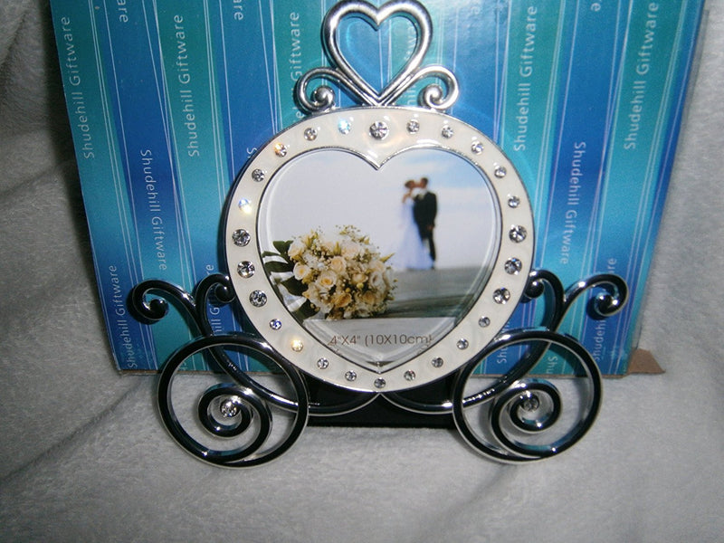 crystal coach diamante 4x4 photo frame wedding - hanrattycraftsgifts.co.uk