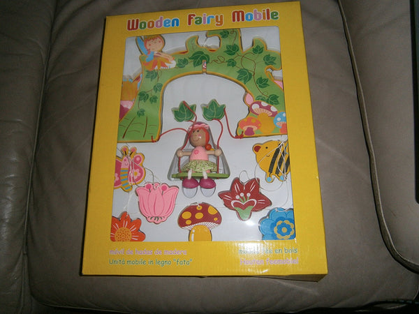 wooden fairy mobile - hanrattycraftsgifts.co.uk
