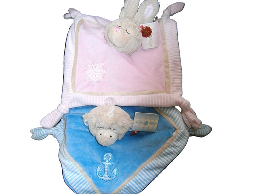 sleepy shore blankets one supplied choice pink or blue please chose - hanrattycraftsgifts.co.uk