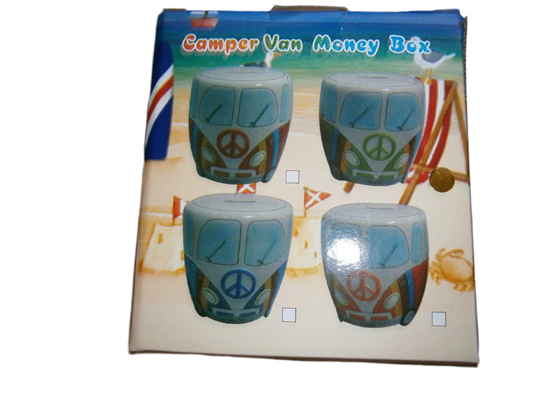 love campervan money box choice 4 colours one supplied - hanrattycraftsgifts.co.uk