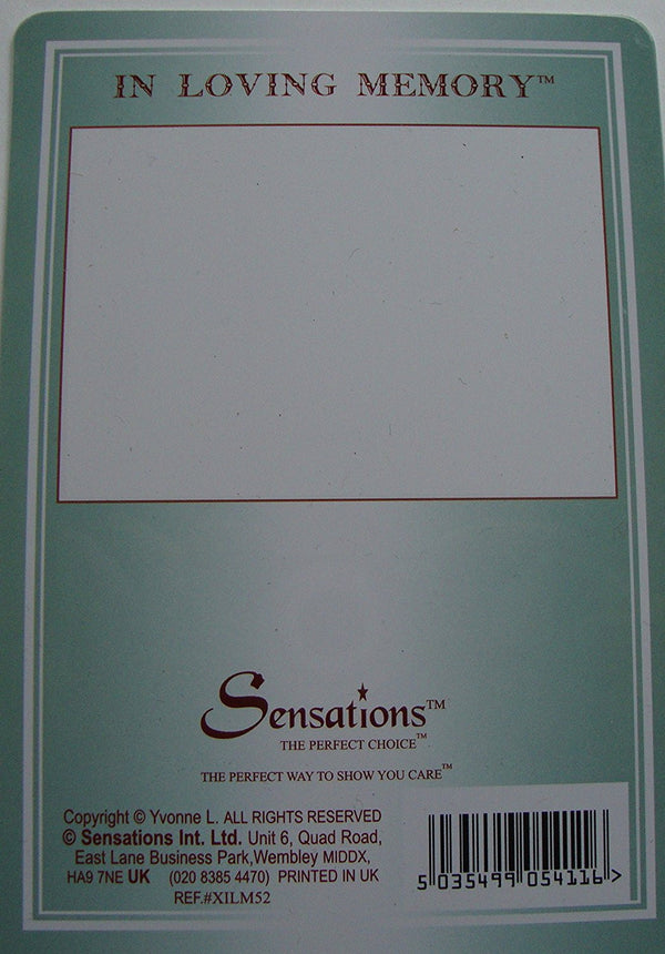 Grave Card - Remembering with love a precious young child At Christmas - hanrattycraftsgifts.co.uk