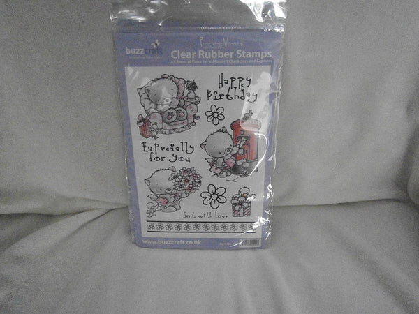paws fur a moment clear rubber stamp characters captions - hanrattycraftsgifts.co.uk