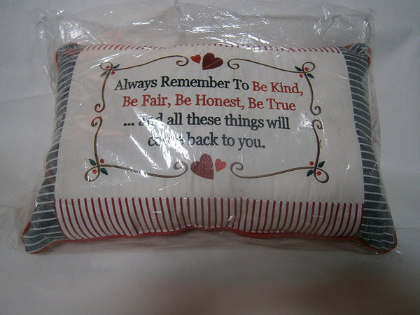 sentiments cushion rember to be kind - hanrattycraftsgifts.co.uk