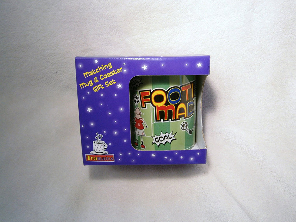 teamates mug coaster set gift set footie mad - hanrattycraftsgifts.co.uk