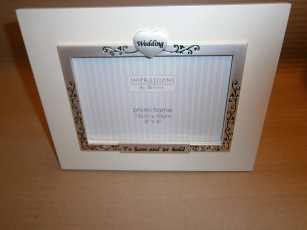wedding anniversary photo frame 6x4 to have and to hold - hanrattycraftsgifts.co.uk
