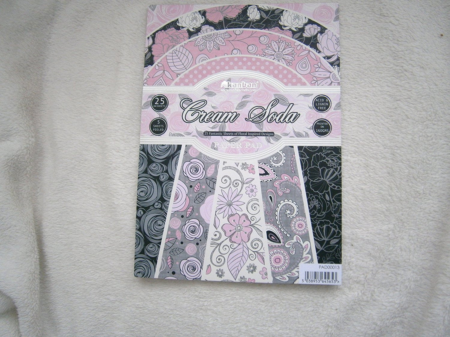 cream soda paper pad - hanrattycraftsgifts.co.uk
