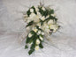 Star Lily Ivory Bouquet set with rose buds - hanrattycraftsgifts.co.uk