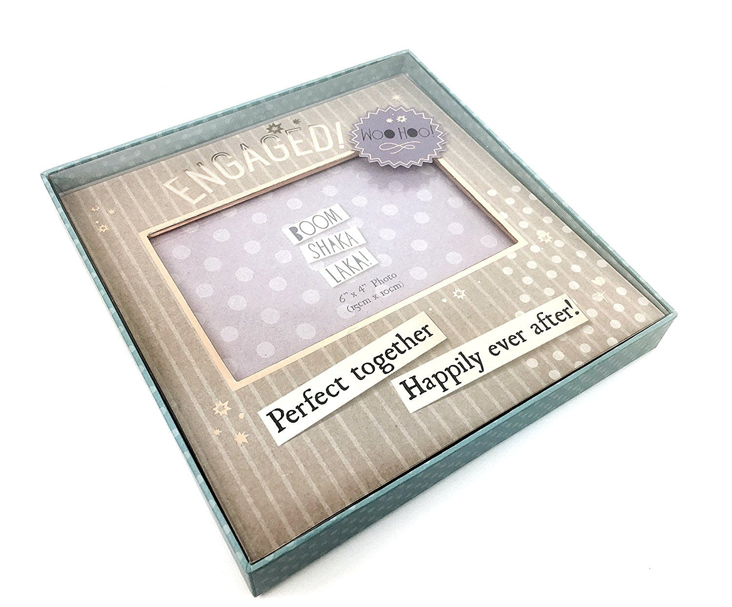 Engagement Photo Frame Gift Modern and Funky With Sentiments - hanrattycraftsgifts.co.uk