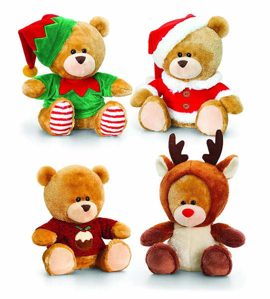 christmas pip bear 20cm assorted one supplied - hanrattycraftsgifts.co.uk