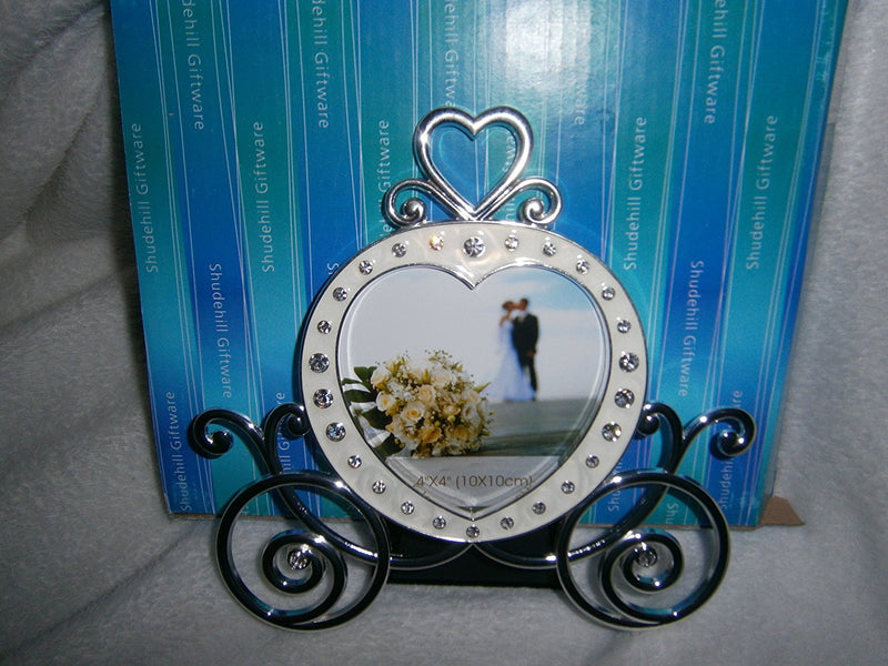 crystal coach diamante 4x4 photo frame wedding - hanrattycraftsgifts.co.uk
