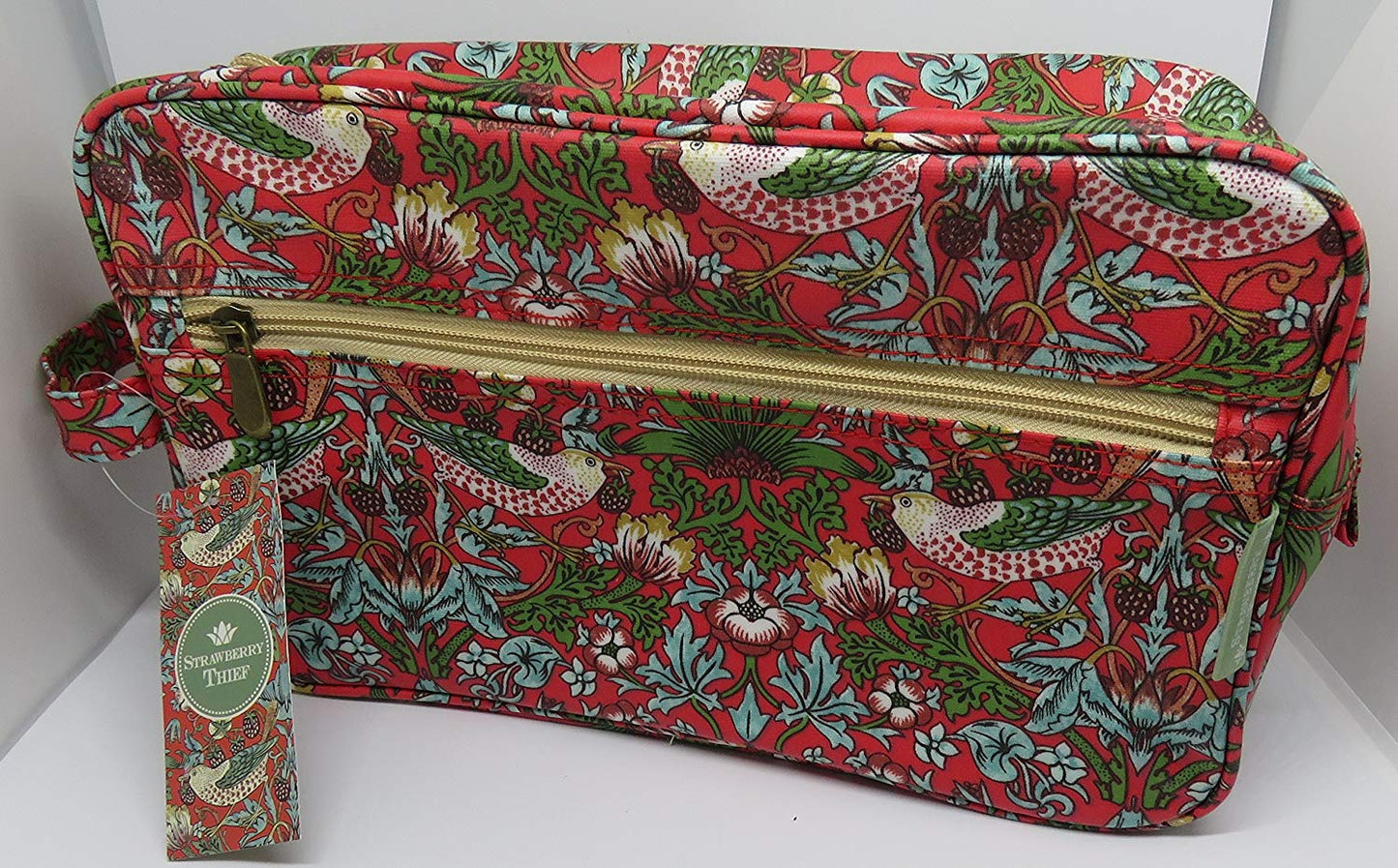 Lesser and Pavey Strawberry Thief Oil Cloth Wash Bag - hanrattycraftsgifts.co.uk