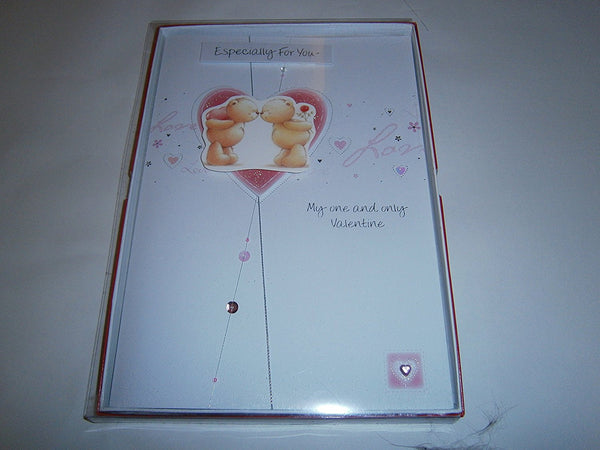 especially for youhappy valentines day boxed card my one and only valentine - hanrattycraftsgifts.co.uk