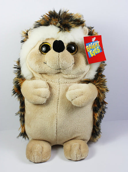 Bright Eyes Hedgehog, Kids Stuffed Cuddly Toy and Decorative Home Accessory, 22x12cm Approx - hanrattycraftsgifts.co.uk