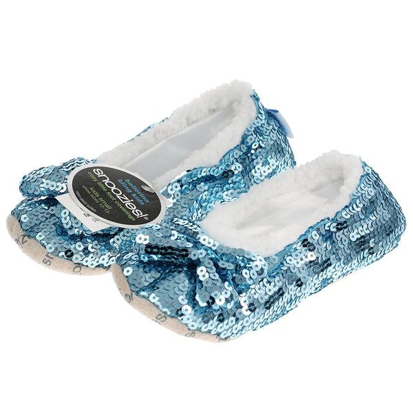 Childrens Kids Blue Bling Ballerina Snoozies Medium - hanrattycraftsgifts.co.uk
