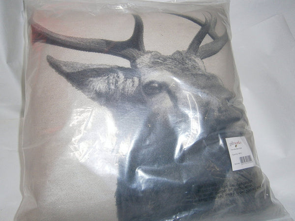 stag head cushion large - hanrattycraftsgifts.co.uk