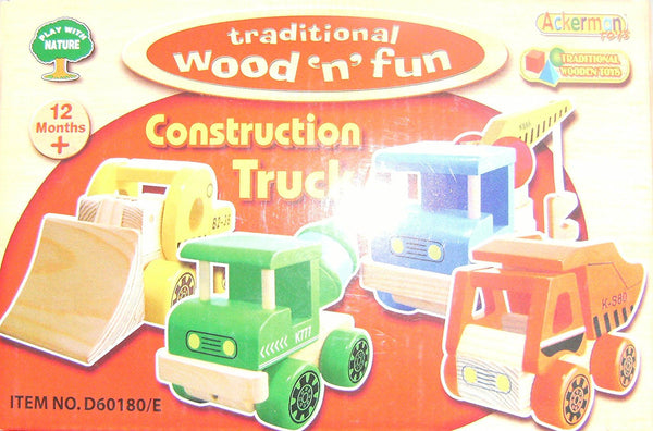 Traditional Wood 'N' Fun Construction Truck - hanrattycraftsgifts.co.uk