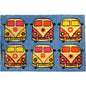 VW Campervan Rectangular Doormat Blue - hanrattycraftsgifts.co.uk