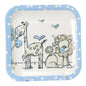 Tracey Russell Polka Dot Coll Partyware Pack of 8 Plates - Boy - hanrattycraftsgifts.co.uk