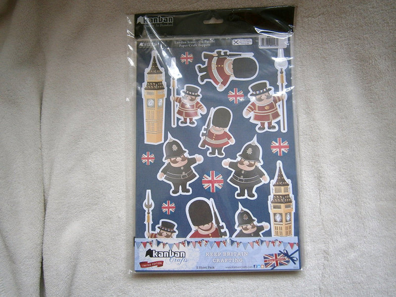 london icons -on parade papercraft toppers - hanrattycraftsgifts.co.uk