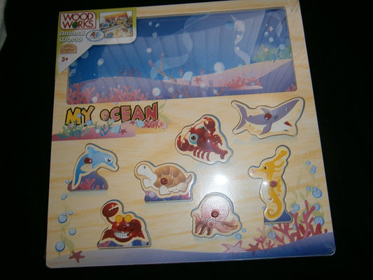 woodworks animal peg board 2 in one patterns various(large peg board) - hanrattycraftsgifts.co.uk