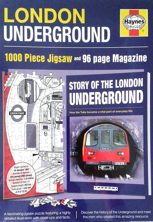 London Underground 1000 Piece Jigsaw and 96 Page Magazine